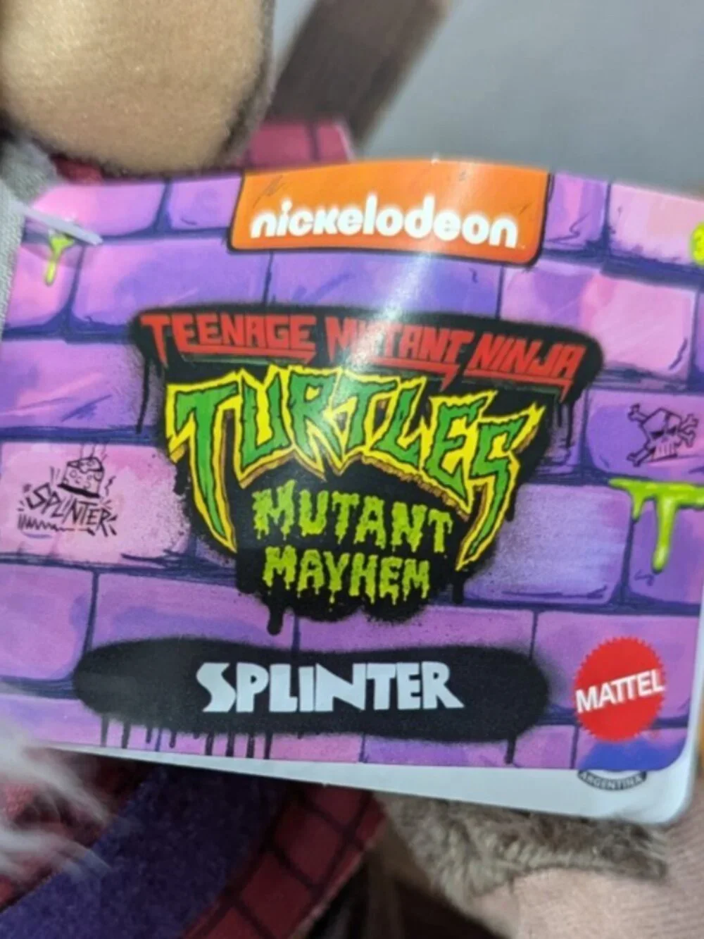 TMNT Splinter Plush Mutant Mayhem 8